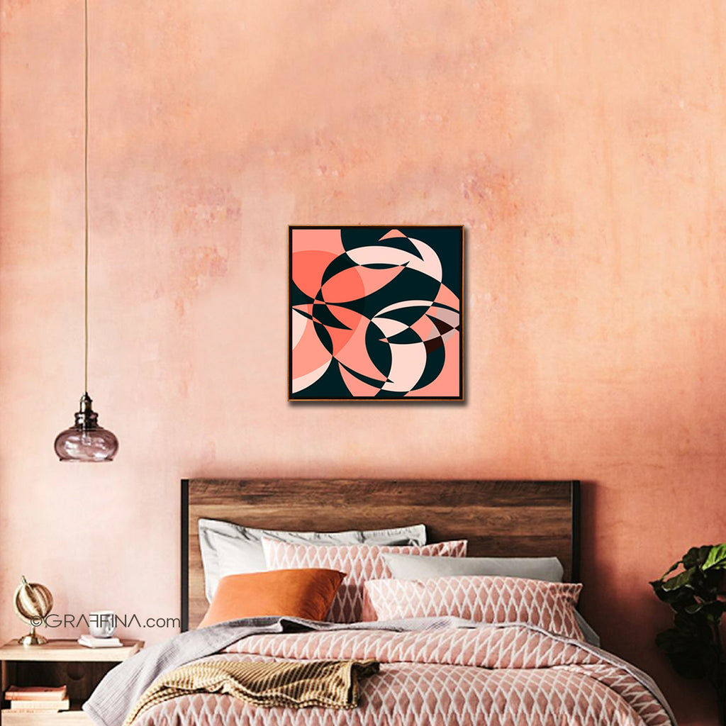 Peachy Keen - Abstract Art Print